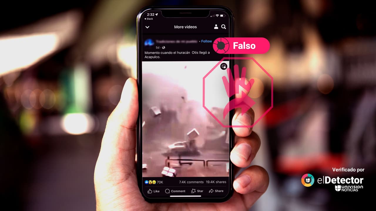 Ese video no es del “momento cuando el huracán Otis llegó a Acapulco”: las imágenes circulan desde hace meses