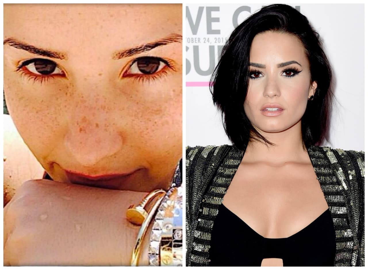 15.- DEMI LOVATO. La cantante tiene una cara muy linda y unas pecas que no se comparan con nada.