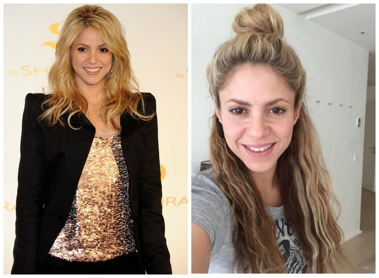 8.- SHAKIRA. Una colombiana que muestra su belleza con o sin maquillaje.