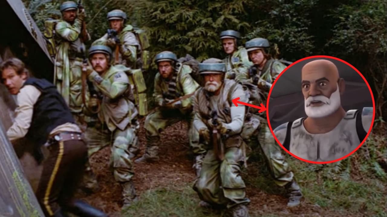 El capitán Rex aparece en ‘Star Wars: Return of the Jedi’ como un miembro de la Rebelión.