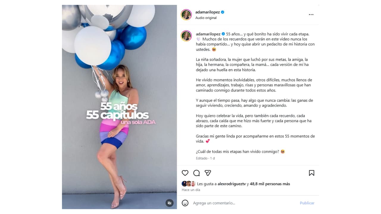 Así celebró Adamari López su cumpleaños 55.