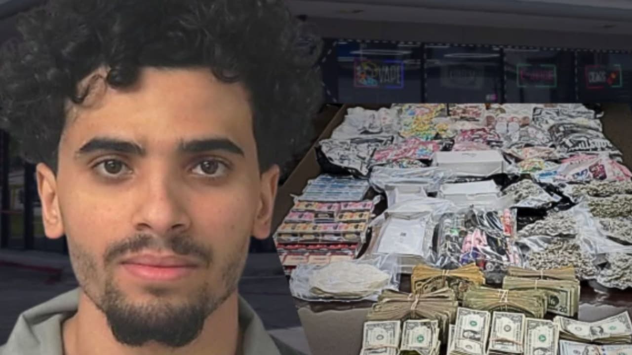 Mohamed Elwaseem, de 25 años, es detenido tras operativo antidrogas en Exotic Kings Smoke & Vape