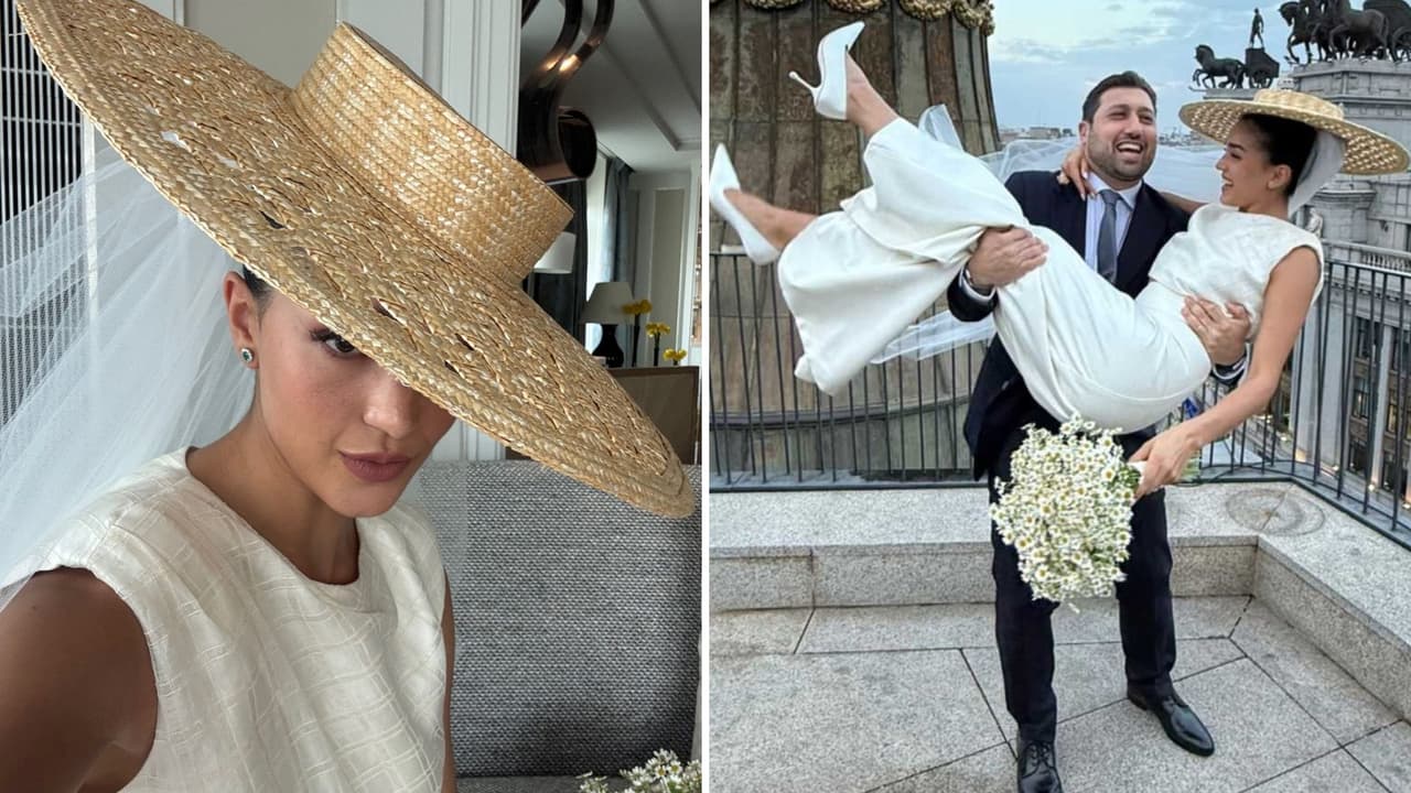 Ale Capetillo revela por qué no usó un vestido de novia tradicional para su boda civil