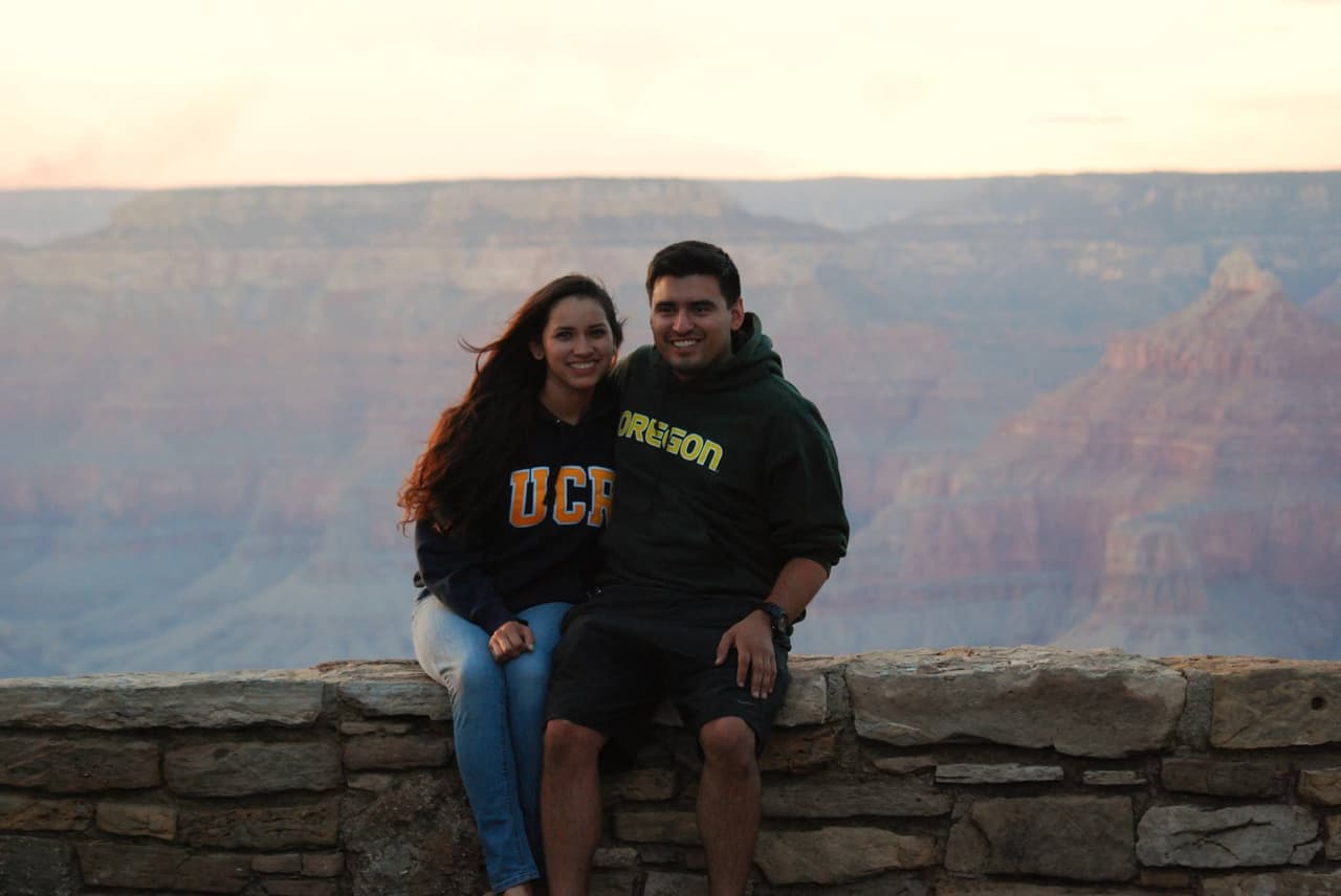 Denise Peraza y su esposo Augusto Peraza