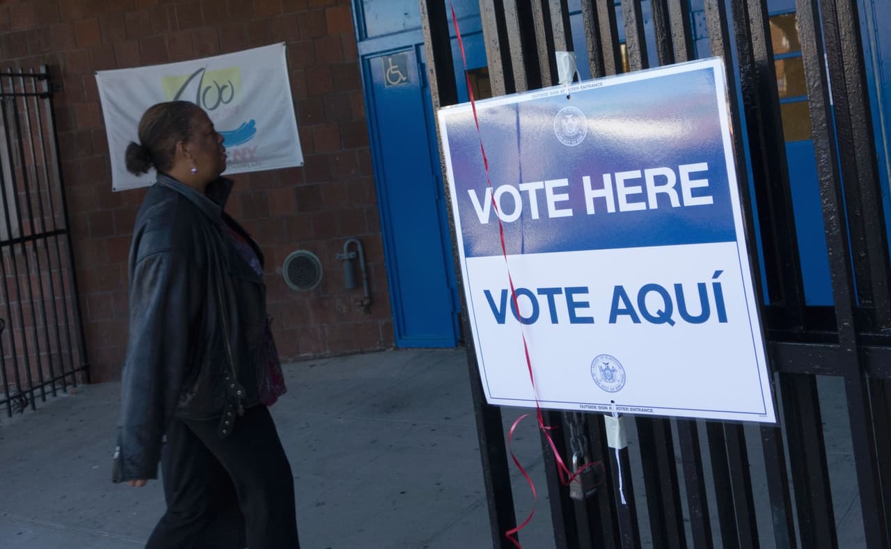 Un recinto de votación en El Bronx.