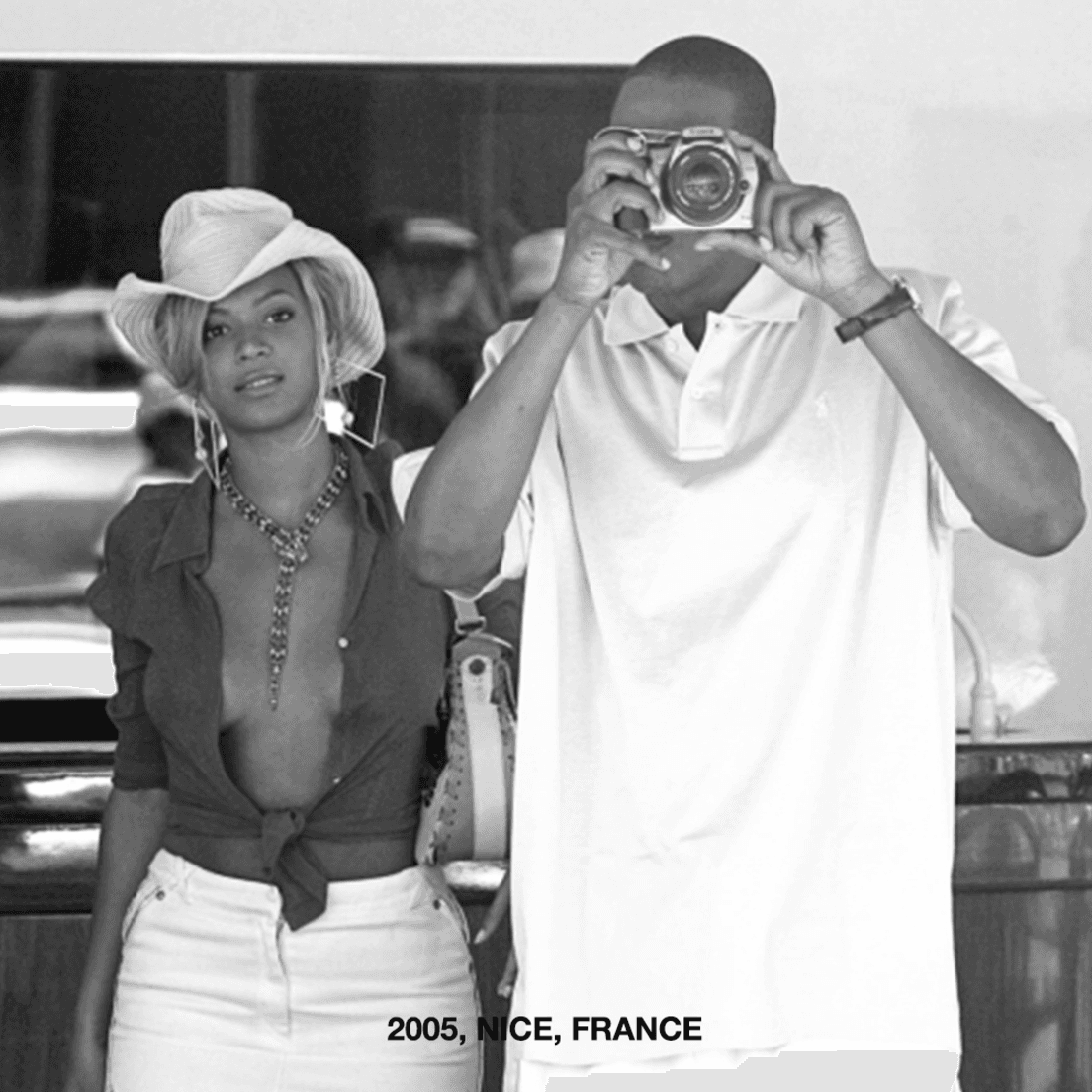 Los esposos en un viaje a Francia, en 2005.