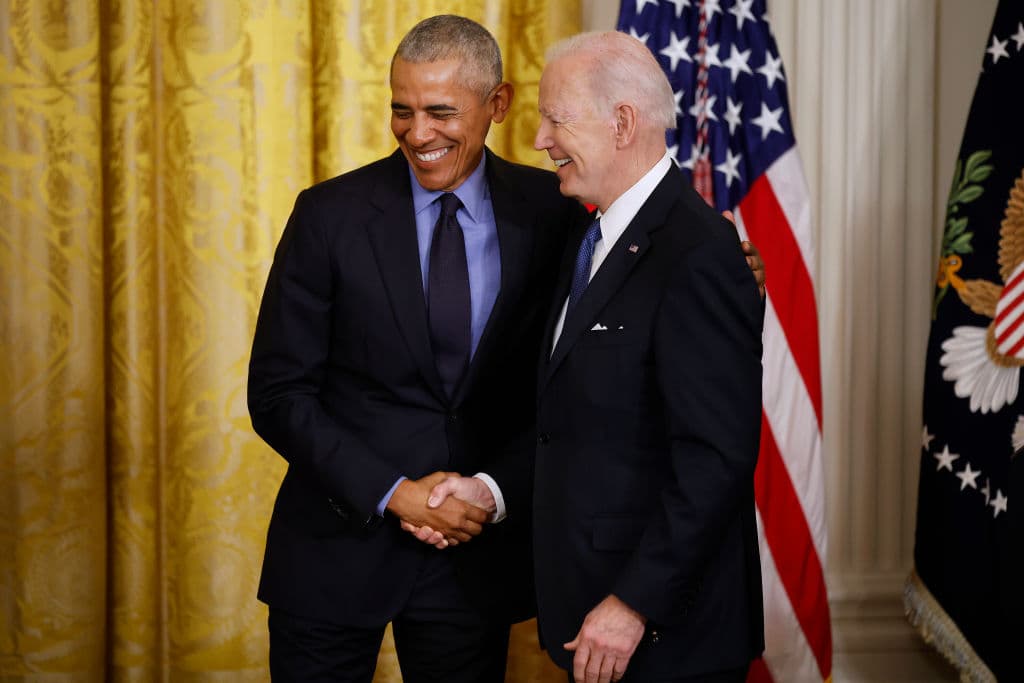 Barack Obama y Joe Biden en una imagen tomada en la Casa Blanca el pasado 5 de abril de 2022.
