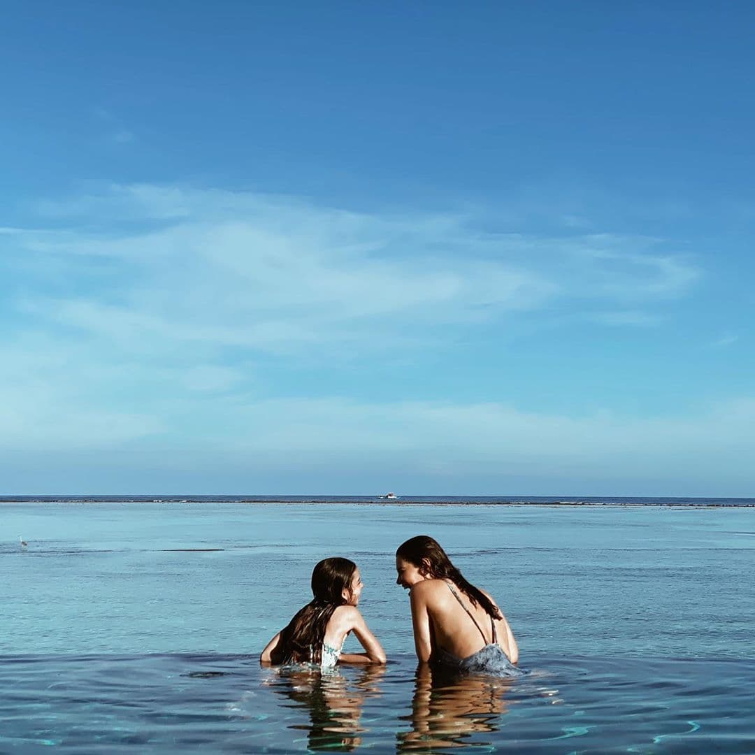 Chiquinquirá no viajó sola, lo hizo en compañía de sus dos hijas: Marielena y Carlota Valentina.