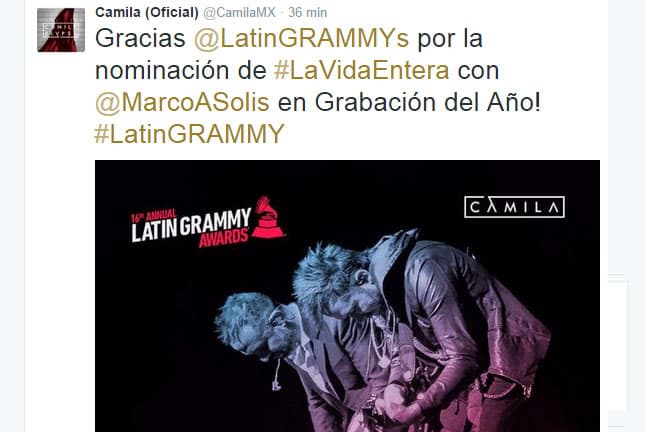 Así reaccionaron los chicos de Camila tras enterarse de su nominación.