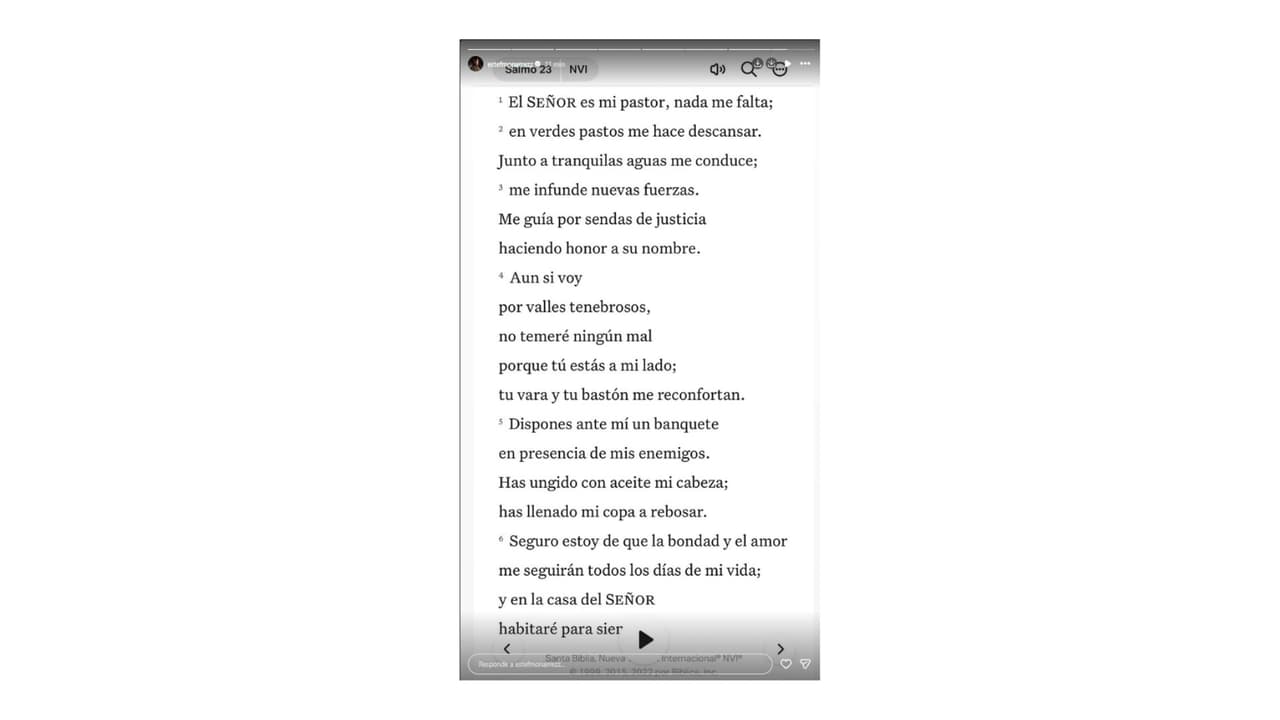 La publicación de la 'influencer' tras el presunto ataque.