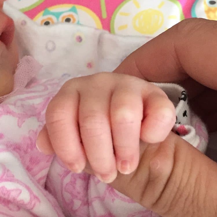 Ximena nació el 12 de abril de 2016 y es la cuarta hija de Poncho Lizárraga.