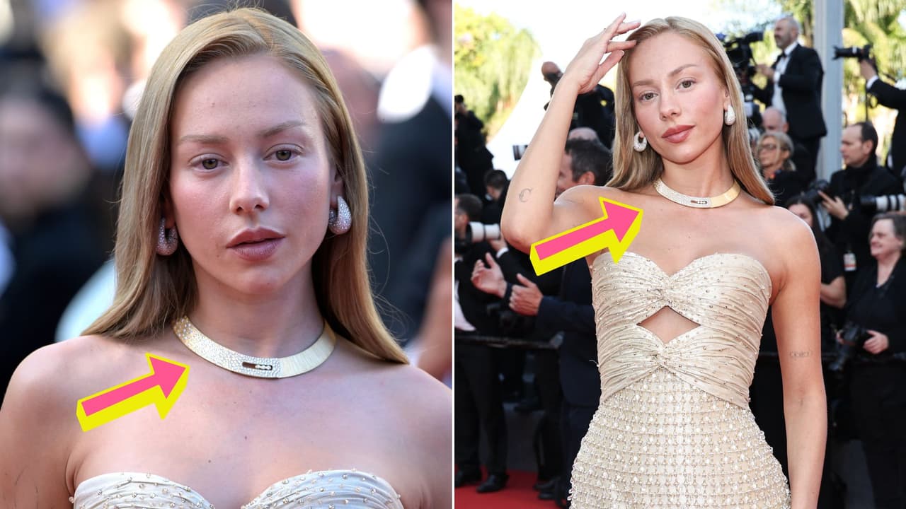 El collar que lució Ester Expósito en el Festival de Cannes.