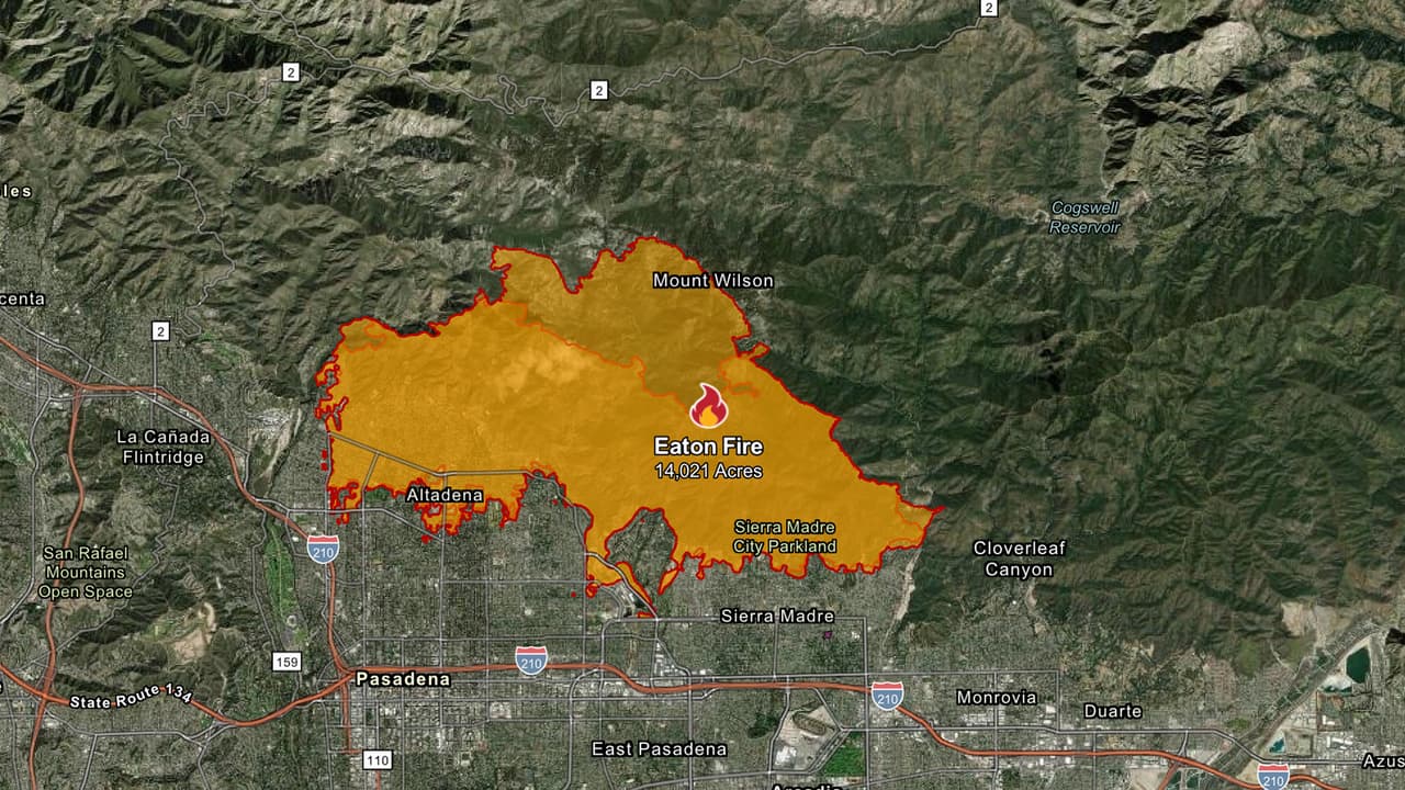 <b>Eaton Fire</b>
<br>Aunque el incidente ha logrado ser contenido en un 95%, aún hay algunos puntos calientes activos que amenazan 55 estructuras. El
<b>devastador <a href="https://www.univision.com/local/los-angeles-kmex/altadena-se-recupera-tras-incendio-eaton-danos-esperanza">incendio Eaton</a> dejó 14,021 acres quemados, 9,418 estructuras destruidas, 1,073 dañadas, 17 personas sin vida y 7 bomberos heridos, </b>desde que las llamas comenzaron el pasado 7 de enero. Aunque ya se han levantado todas las alertas de evacuación, de momento hay un total de 571 evacuados en seis refugios. Las operaciones de limpieza continúan en todo el perímetro del incendio, mientras se mantiene una advertencia de bandera roja persistirá hasta la madrugada del viernes.