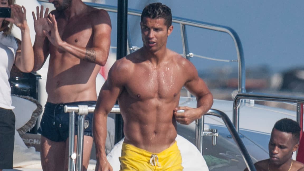 Cristiano Ronaldo está de vacaciones.