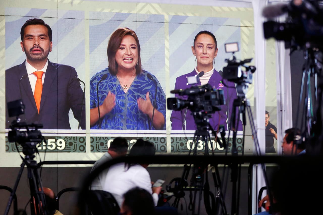Corrupción, la polémica de la "narcocandidata" y pocas propuestas migratorias: las claves del tercer debate presidencial en México