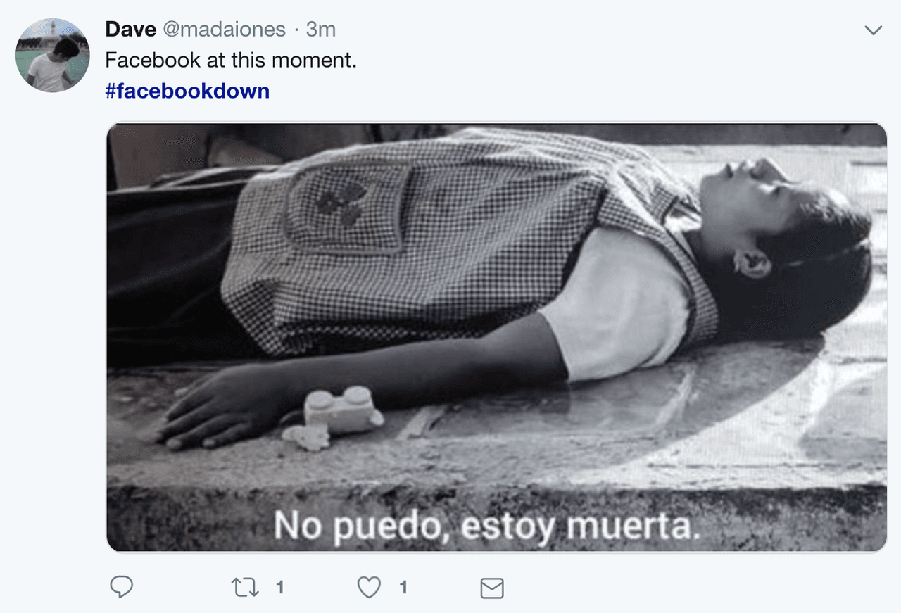 "Facebook en este momento"