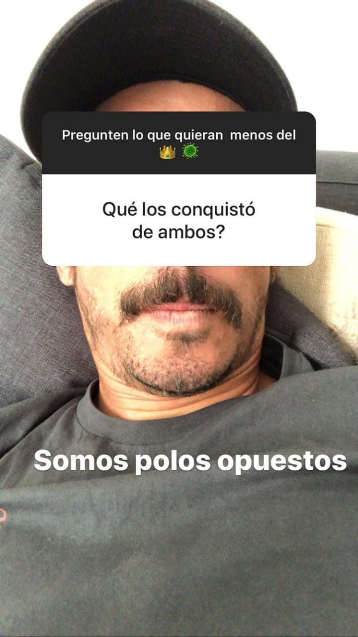 El actor de 37 años aseguró que ellos están juntos porque "somos polos opuestos".