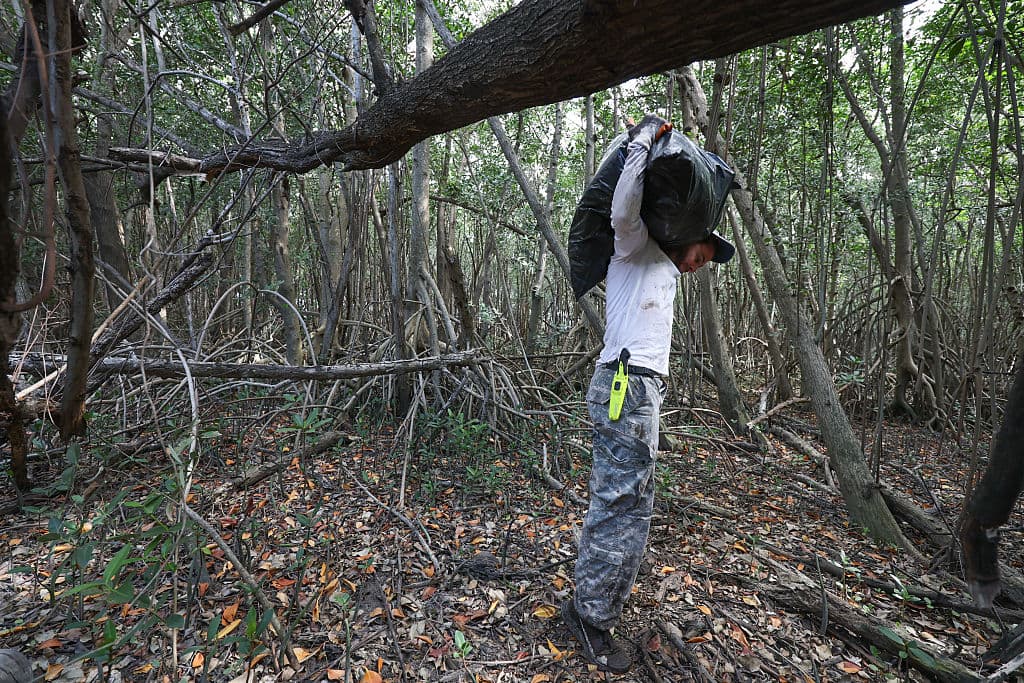 La labor ecológica Otazo requiere un esfuerzo físico importante.
