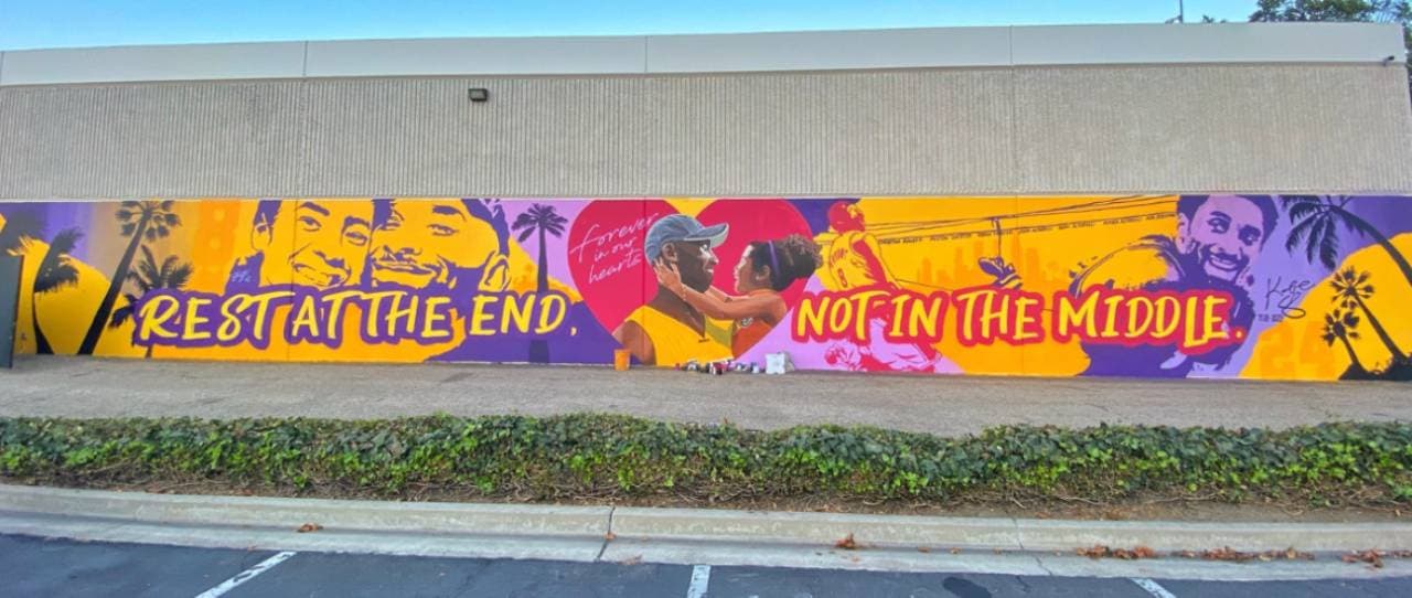 Las calles de las principales ciudades de los Estados Unidos se adornan con las asombrosas muestras de amor para la leyenda de la NBA.