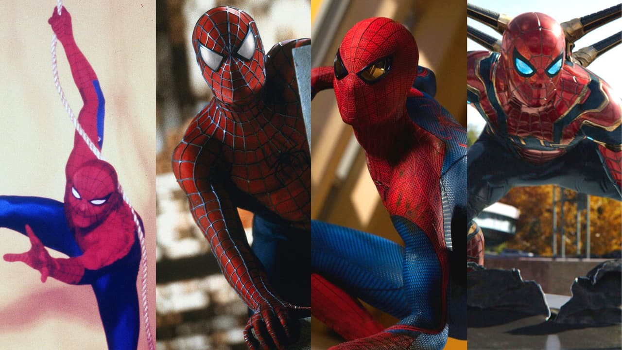 Los diferentes Spider-Man que han salido en el cine.