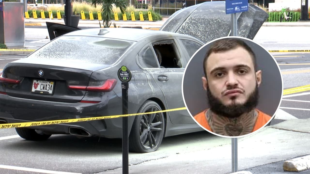 Detienen a sospechoso que prendió fuego al coche del novio de su ex en Tampa