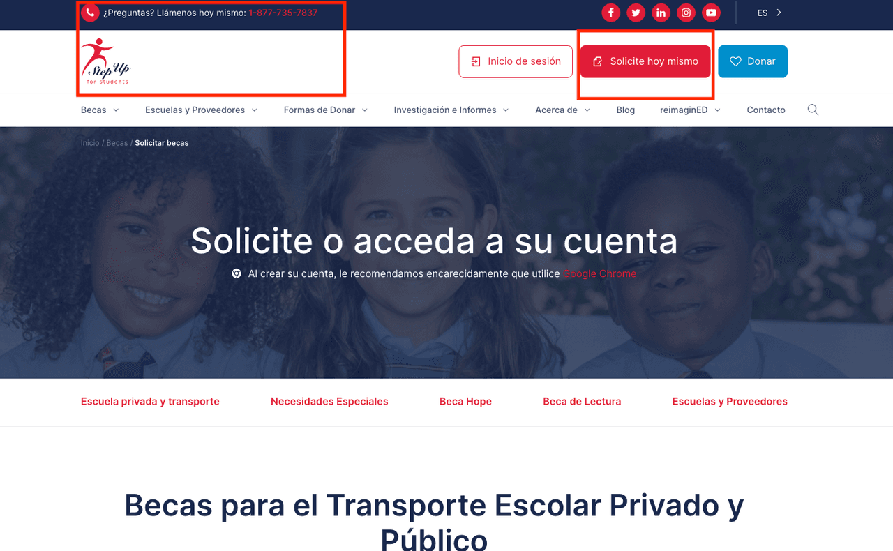 Si tienes dudas, en esta página puede chatear en tiempo real con un operador o también puedes llamar desde las 8:00 am a 5:00 pm al 1-877-735-7837