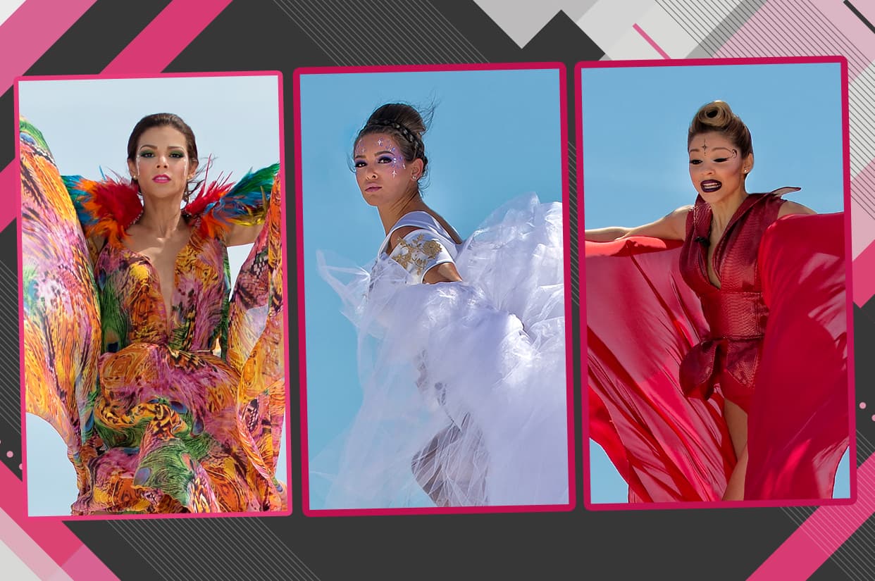 Un reto que no estuvo nada fácil, pues no sólo estuvieron suspendidas a 20 pies de altura sino que tenían que strike a pose y además, lucir perfectas. ¿Quién lo hizo mejor?