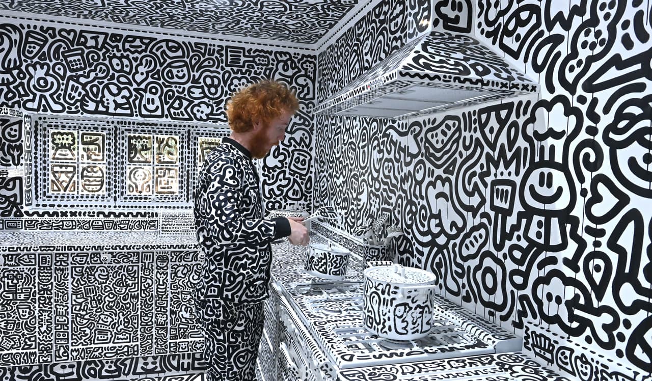 La casa del artista Sam Cox, mejor conocido como 'Mr. Doodle' ('Señor Garabato' en español)