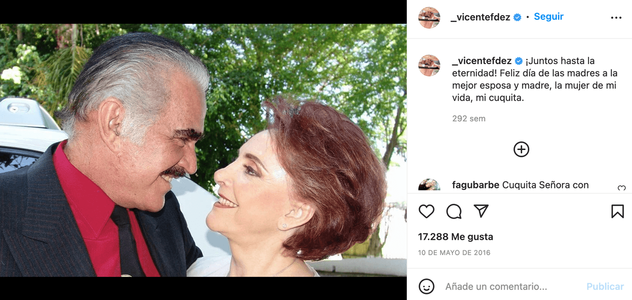 En una entrevista, el cantante confesó que incluso le dijo a Cuquita que se buscara otro novio, pues él la iba a hacer perder el tiempo.