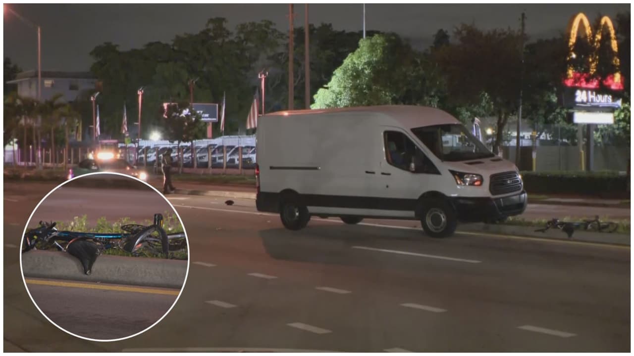 Muere ciclista atropellado por chofer que se dio a la fuga: policía de Miami-Dade busca al responsable