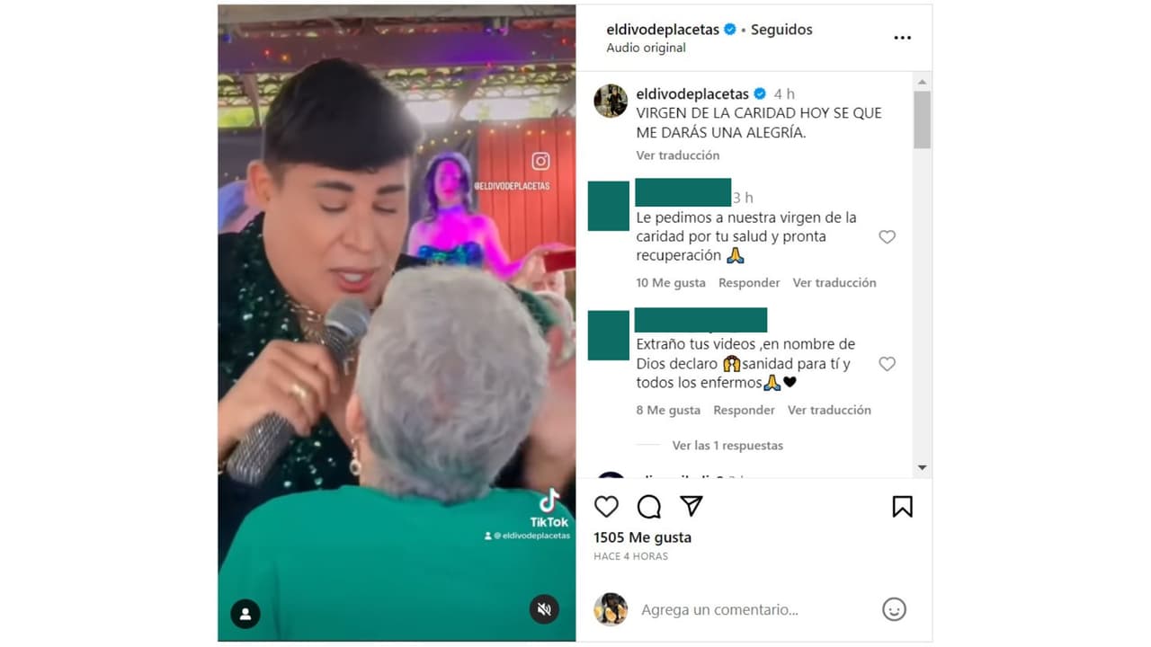 Eduardo Antonio pide por su mejoría.