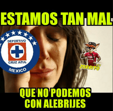 El empate de Cruz Azul en casa con Alebrijes desató toda clase de burlas en las redes sociales contra el equipo cementero, que prácticamente quedó eliminado de la Copa MX, a la espera de un milagro.