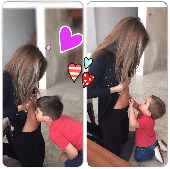 También los sobrinos de Anahí han apapachado al esperado pequeño.