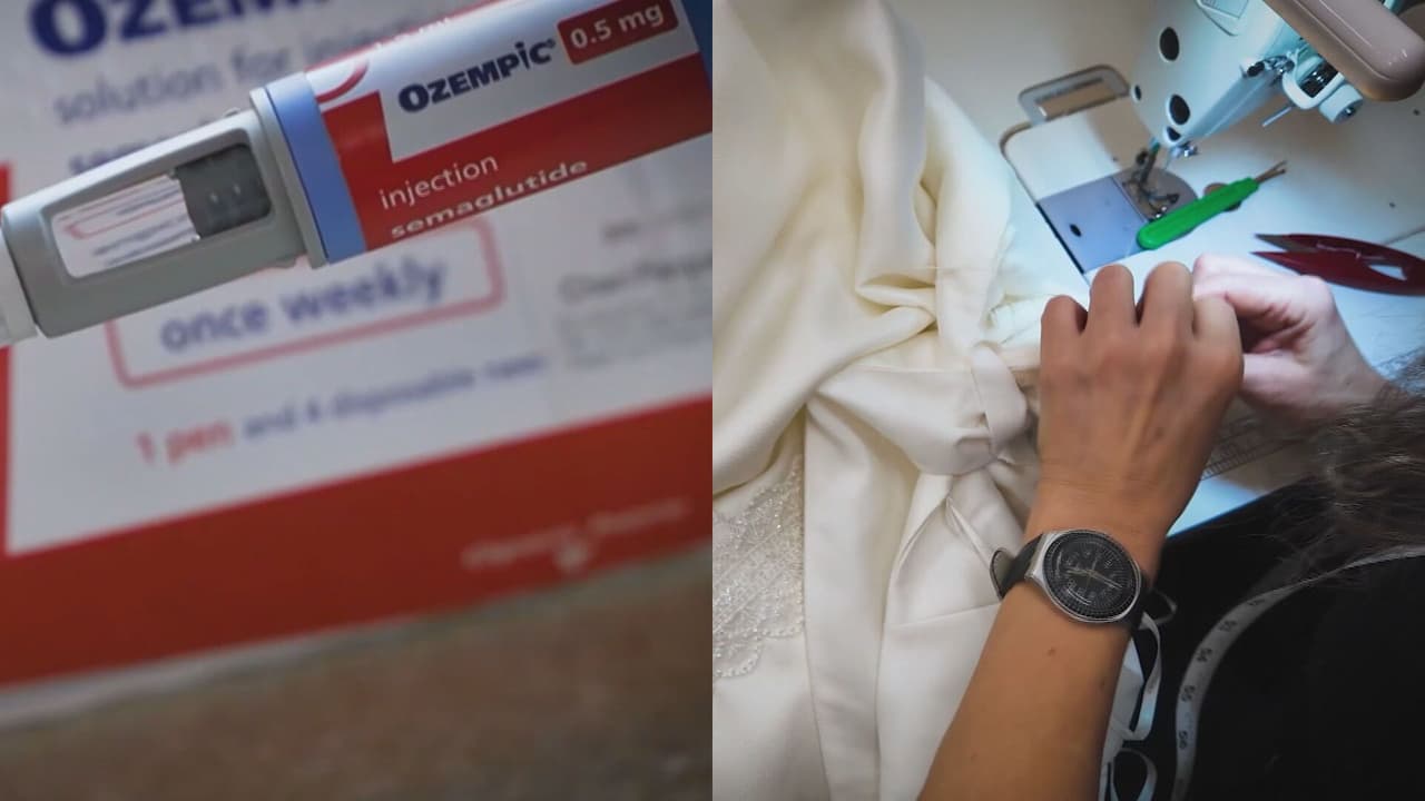 Costureras reportan ajustes extremos en vestidos de novia debido a medicamentos para bajar de peso