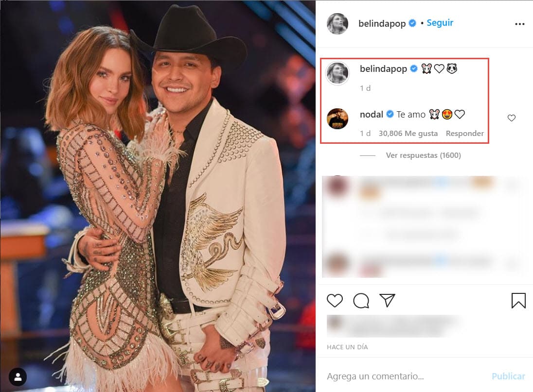 Aunque
<b>Belinda lo cautivó con su belleza</b>, en ese entonces
<b>Nodal tenía novia</b>: "Pasan los meses y pues ya estoy soltero, y en 'La voz' (nos reencontramos)", recordó.
<br>