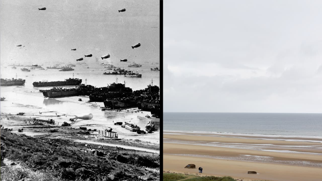 Fotografías interactivas: el desembarco en Normandía 75 años después