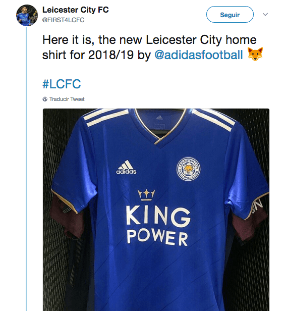 Con la esperanza de revivir la grandeza de 2016, Leicester City hizo la presentación de su playera.