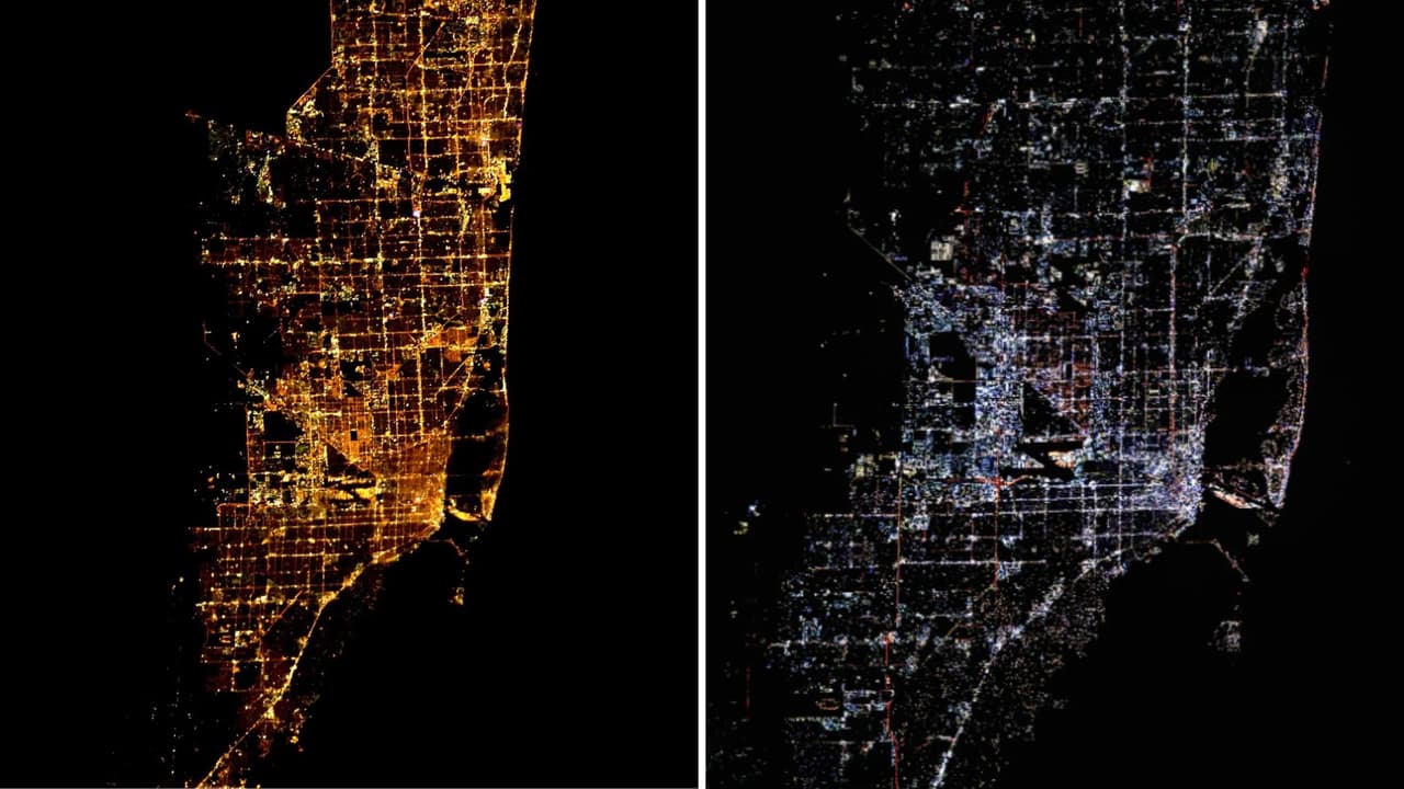 Un astronauta fotografió Miami con 13 años de diferencia y encontró este cambio