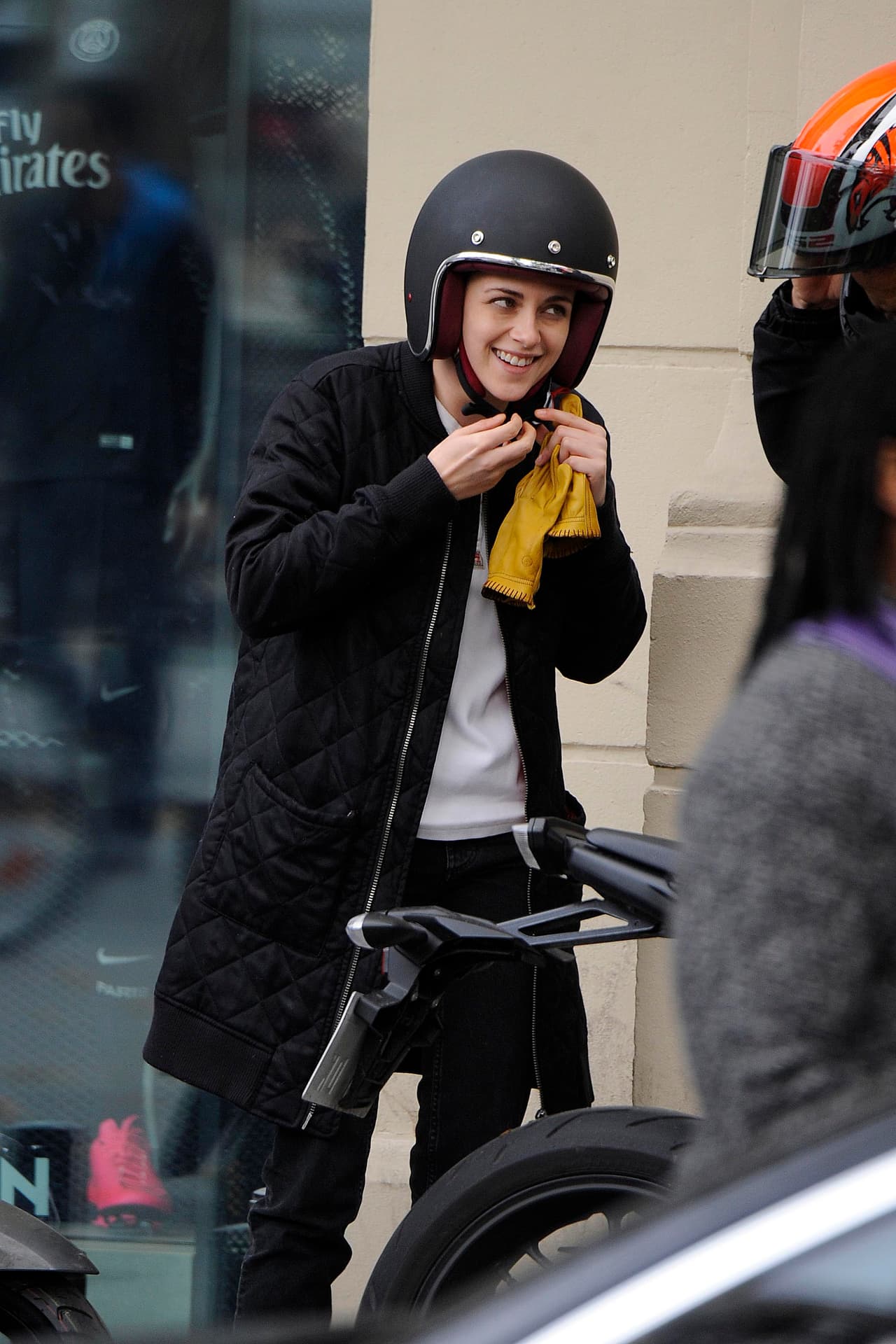 Un día más de trabajo para la actriz...