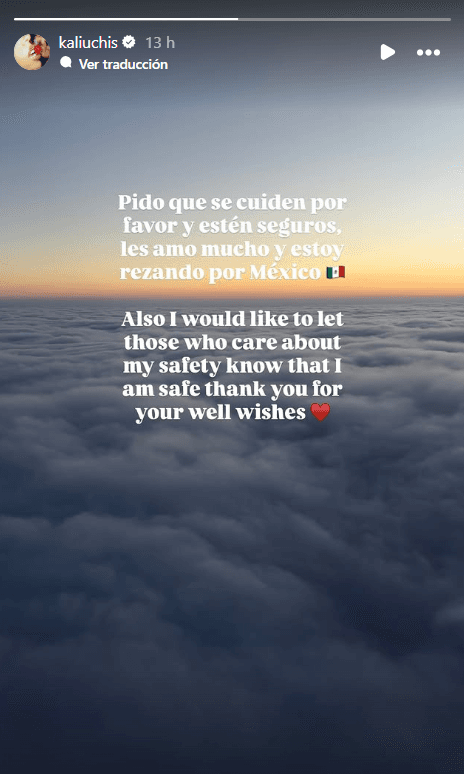 Kali Uchi compartió este mensaje.