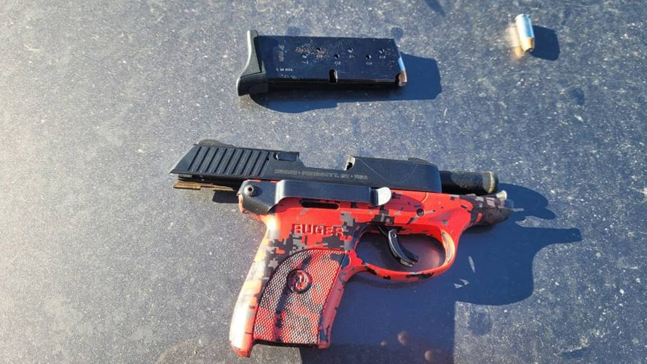 Al revisar el interior del vehículo se encontraron dos armas de fuego con cartuchos útiles, así como estupefacientes.