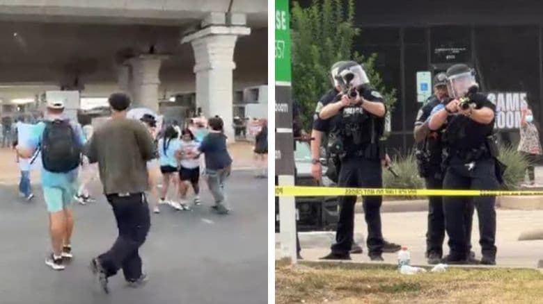 Policía dispersa a manifestantes que acudieron a zona donde ICE disparó a hombre en Austin
