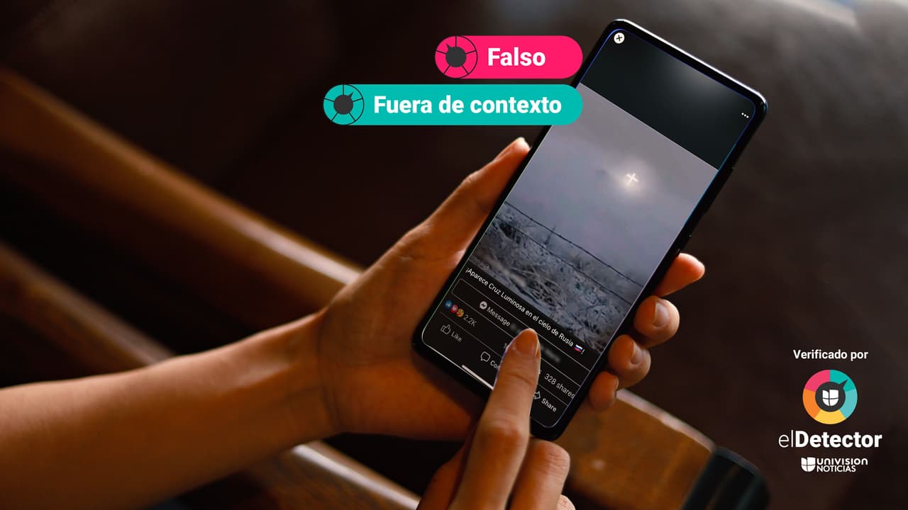 Esa foto NO es de una cruz aparecida en Rusia: fue tomada en Idaho