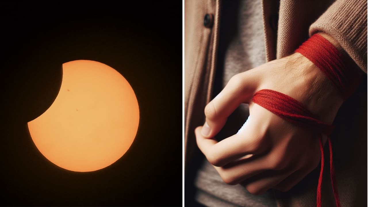 Eclipse solar: ¿Por qué algunas personas usan listones rojos o se los ponen a sus mascotas?