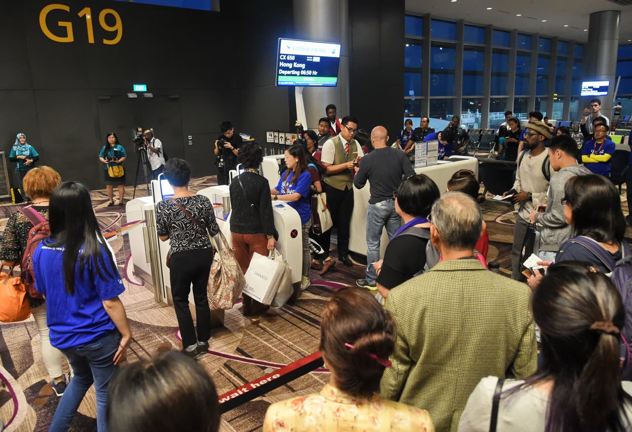 <b>18. Aeropuerto Internacional Changi, Singapur.</b> 62,220,000 pasajeros en 2017. Ocupaba el puesto 17 en 2016. Su tráfico aumentó 6% el último año.