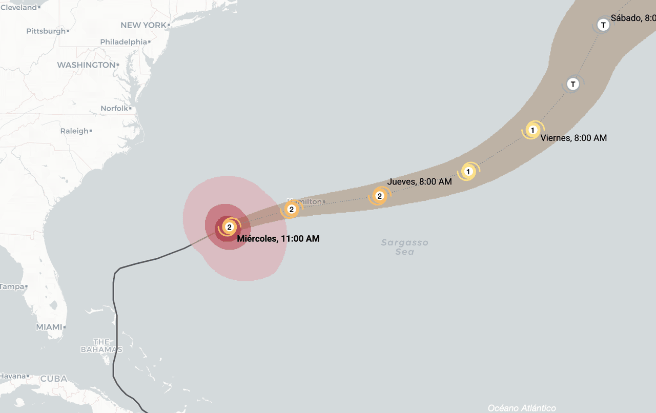 🔴 Huracán Imelda | Trayectoria en vivo: sigue aquí toda la información más reciente