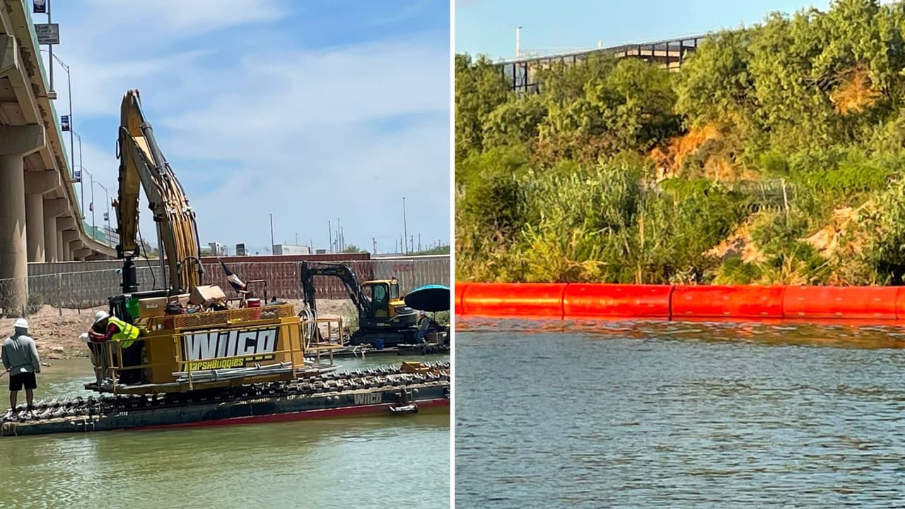 Extenderán instalación del “muro flotante” hacia Del Rio, en Texas, y la frontera de Acuña, en Coahuila