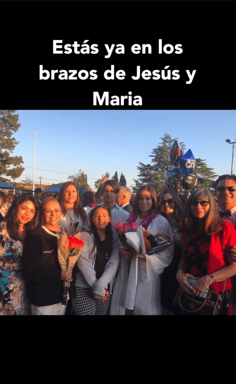 Fiel creyente a su religión, Karyme señaló que su progenitora "ya está en los brazos de Jesús y María".
<br>