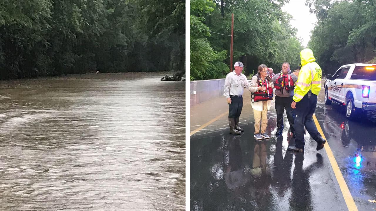 Las fuertes precipitaciones del miércoles dejaron inundaciones en localidades de Carolina del Norte. Una de las emergencias registradas a primera hora del día ocurrió cerca de Seven Paths Road, en Spring Hope, cuando el vehículo de una pareja de la tercera edad fue arrastrado por la corriente de agua.