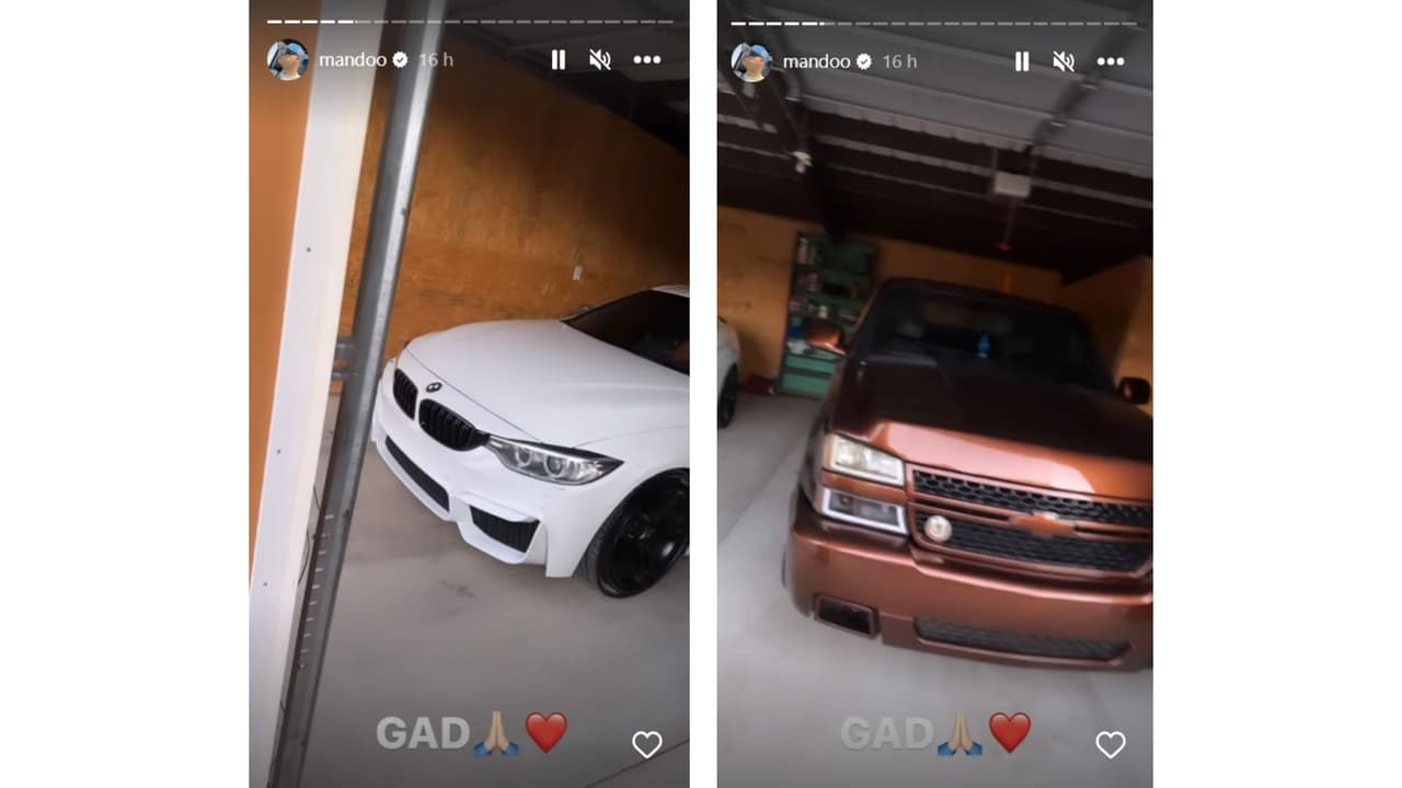 Mando, de Yahritza y su Esencia, mostró estos automóviles en sus historias de Instagram.